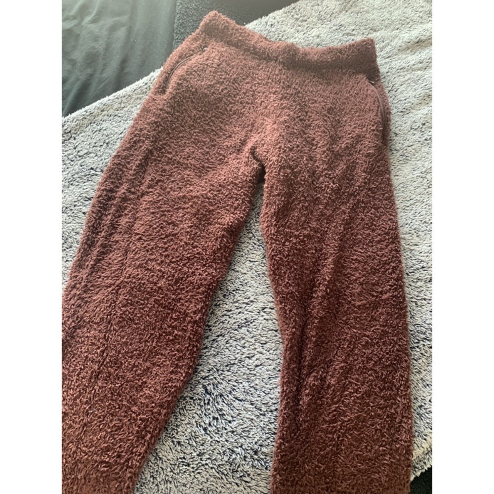 SKIMS Burgundy Teddy Joggers - Picture 2 of 2